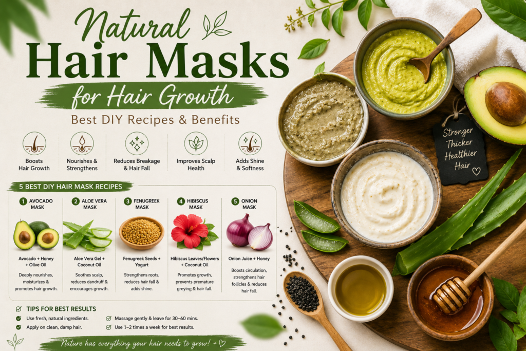 Natural Hair Masks for Hair Growth:
