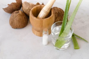 Aloe Vera and Coconut Oil for Hair
