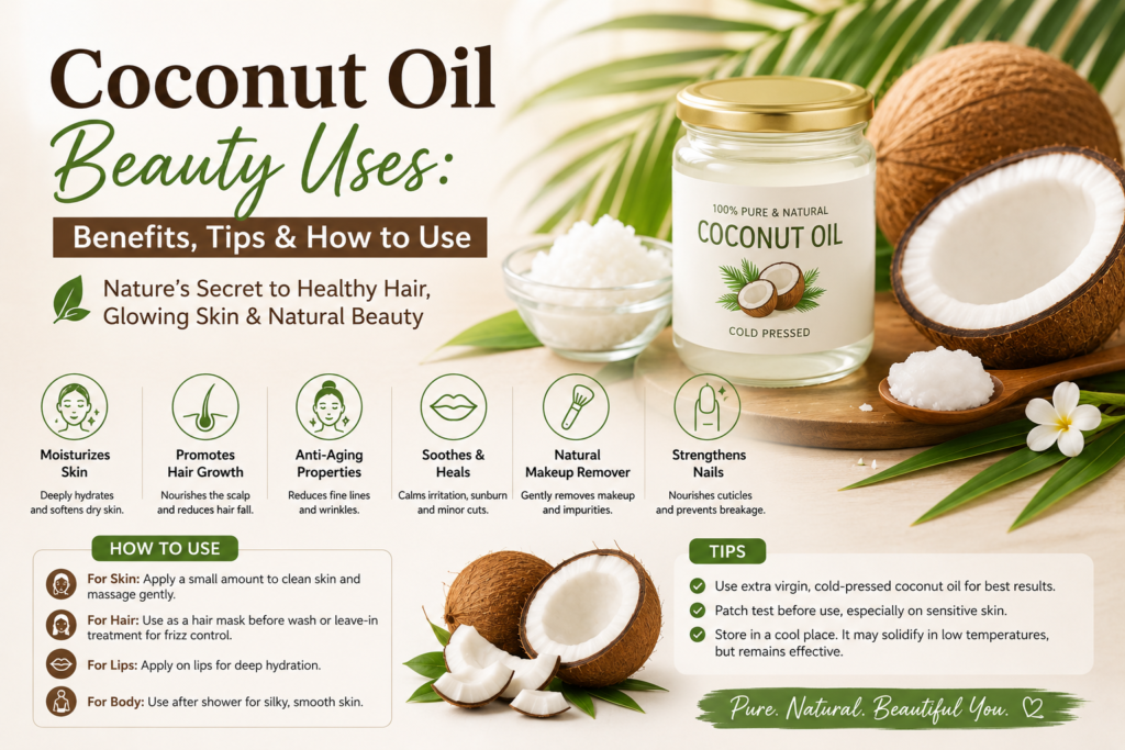 Coconut Oil Beauty Uses