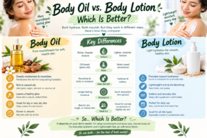 Body Oil vs. Body Lotion