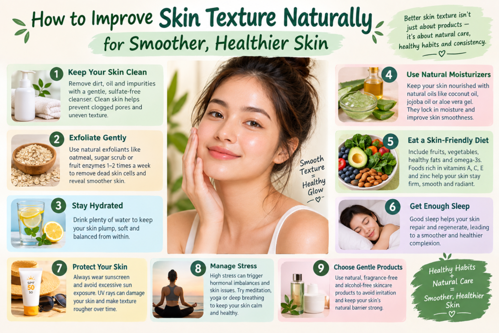 How to Improve Skin Texture Naturally for Smoother, Healthier Skin