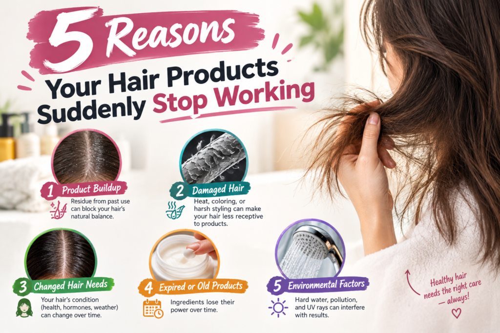 5 Reasons Your Hair Products Suddenly Stop Working