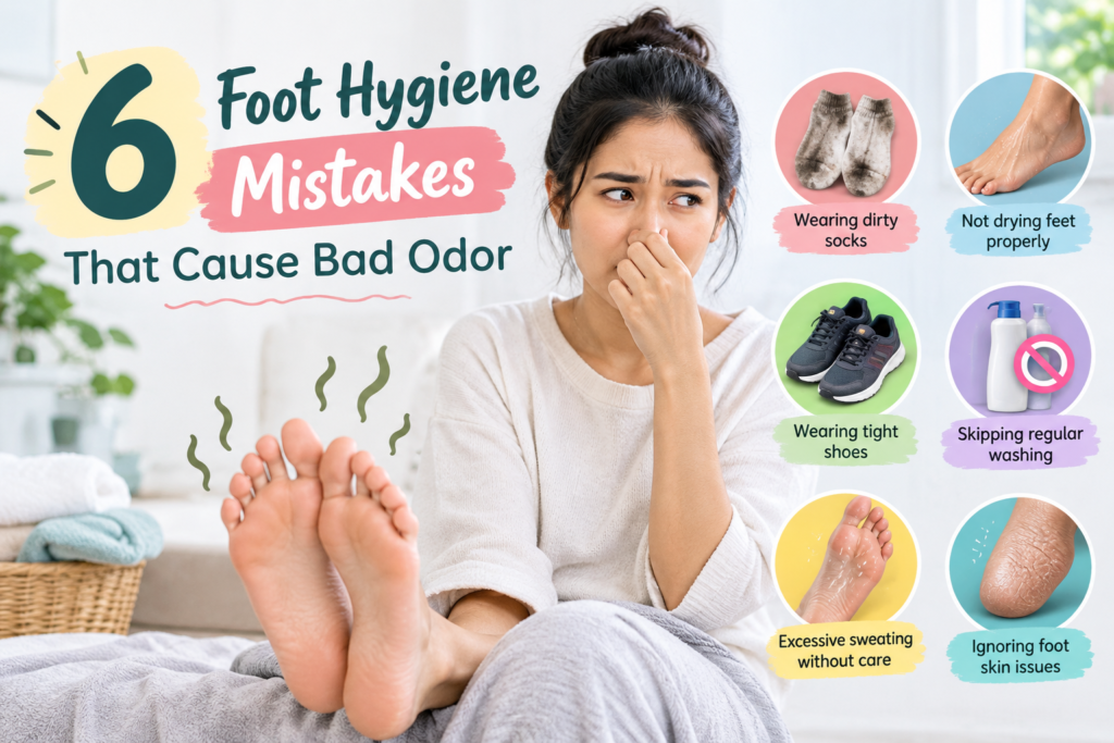 6 Foot Hygiene Mistakes That Cause Bad Odor