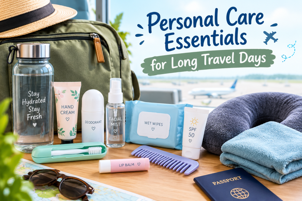 Personal Care Essentials for Long Travel Days