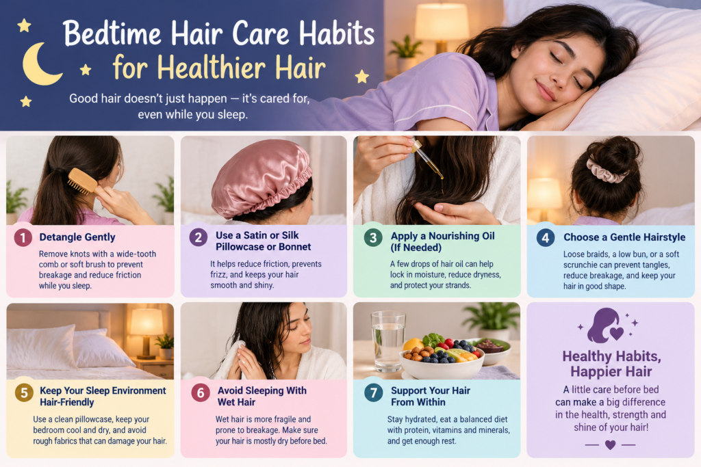 Bedtime Hair Care Habits for Healthier Hair