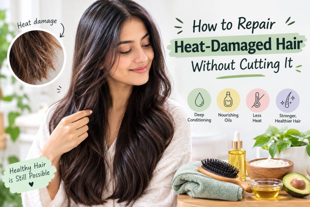 How to Repair Heat-Damaged Hair Without Cutting It
