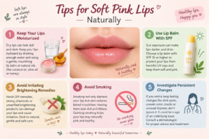 Tips for Soft Pink Lips Naturally